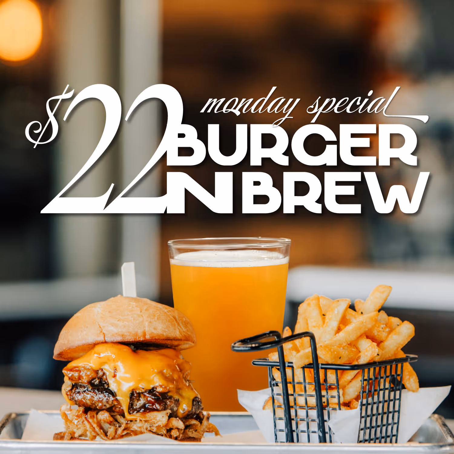 Burger and brew